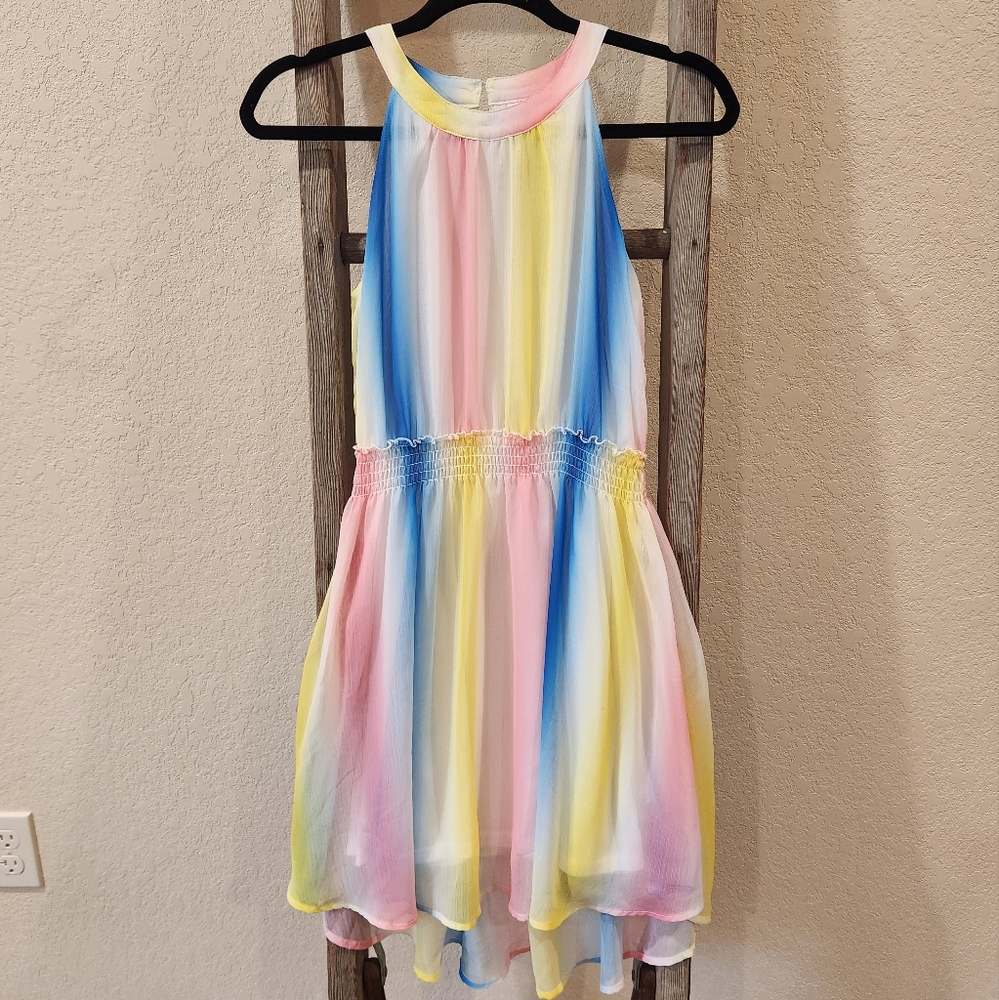Colorful Plant Girls Kids Colorful Dress
